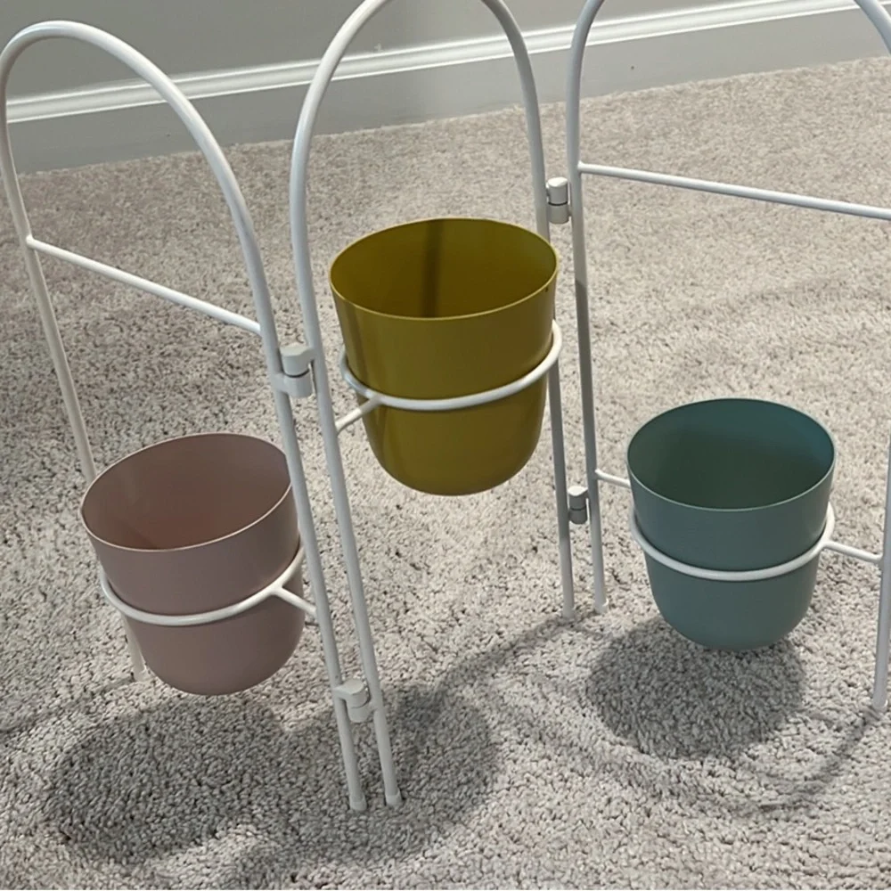West elm 3 pot planter